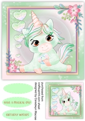 Gorgeous Unicorn with Doughnut 4