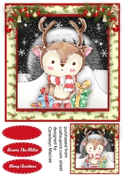 Cute Reindeer in the Snow