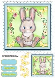 Gorgeous Bunny and Butterflies