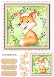 Gorgeous Fox and Butterflies