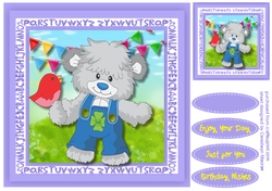 Cuddly Bears and Bird