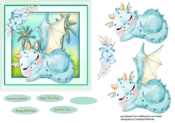 Gorgeous Sleeping Blue Dragons