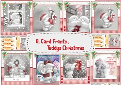 8, Card Fronts , Teddies Christmas