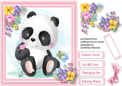 Pandas Pink Butterfly