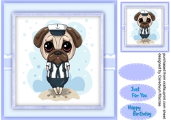 Cute Sailor Pug