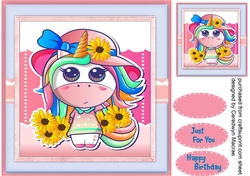 Unicorns Sun Flowers