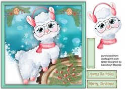 Gorgeous  Llama with Glasses
