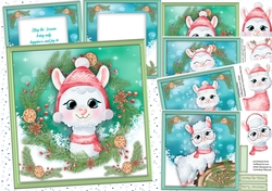 4, Llama card fronts + 2 Inserts