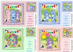 4, Lovely Card Fronts , Cute Bears