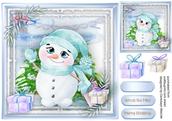 Jolly Snowman , Blue