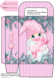 Gift Bag with Gorgeous  Pink Gnome