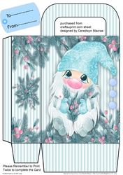Gift Bag with Gorgeous Blue Gnome