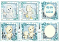 4, Card Fronts, Polar Pals +2 Inserts