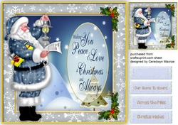 Gorgeous Blue Santa with Verse 2