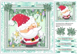Gorgeous Santa and Stars