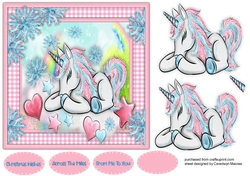 Gorgeous Snowflake Unicorn 1
