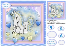 Gorgeous Blue Unicorn