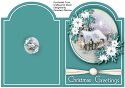 Print and Fold , Christmas Cottage  5