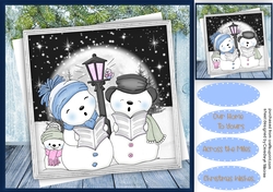 Merry Snowmen , Blue