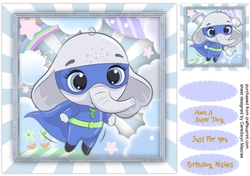Gorgeous Ellie Super Hero, Blue