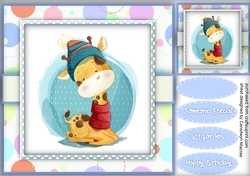 Giraffes New Hat And Scarf 