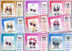 9, Lovely card Front , Star Animals 