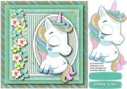 Gorgeous Unicorn and Flowers