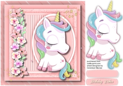 Gorgeous Unicorn and Flowers 2