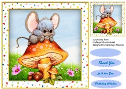 Mouse on a Toadstool