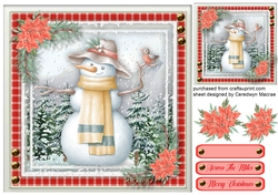 Gorgeous Snowman and Robin 2