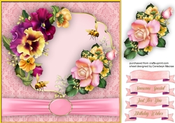 Beautiful Pansys and Roses