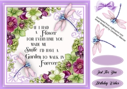 Beautiful Hellebore and Dragonflys