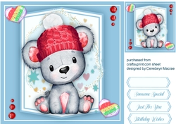 Gorgeous Bear in a Red Hat