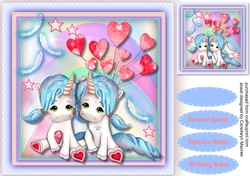 Unicorn Valentine or Birthday
