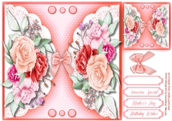 Spring Roses on Lace