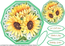 Beautiful Yellow Sunflower Topper
