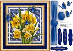 Gorgeous Daffodils and Butterflys