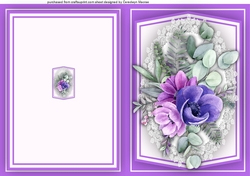 Print and Fold , Anemone Bouquets