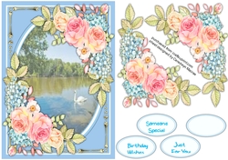A5 Beautiful Summer Swan