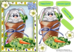 A5 ,Rabbit in the Flower Pot