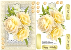 Beautiful Buttercup Yellow Roses