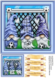 Blue Football Gnomes