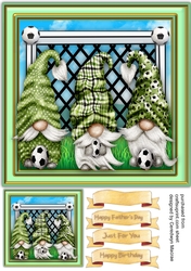 Green Football Gnomes