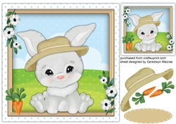 Gorgeous Rabbit in a Buff Hat
