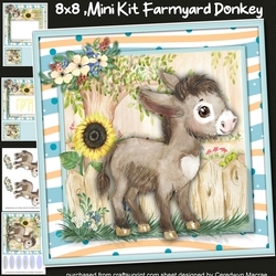 8x8 Mini Kit, Farmyard Donkey
