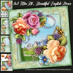 8x8 Mini Kit, Beautiful English Roses