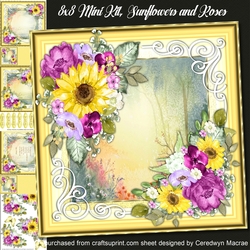 8x8 Mini Kit, Sunflowers and Roses