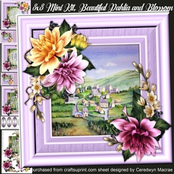 8x8 Mini Kit, Beautiful Dahlia and Blossom