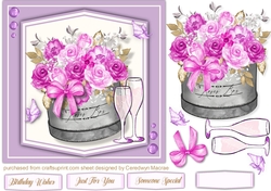 Box of Lilac Roses