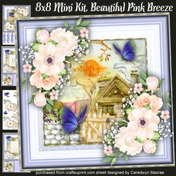8x8 Mini Kit, Beautiful Pink Breeze